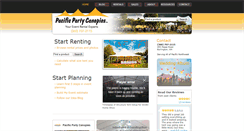 Desktop Screenshot of pacificpartycanopies.com